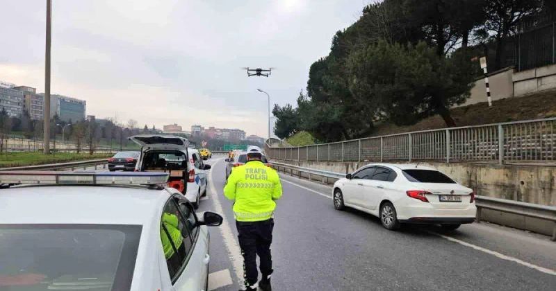 İstanbul Sarıyer'de Dronla Trafik Denetimi: 10 Sürücüye 93 Bin Lira Ceza