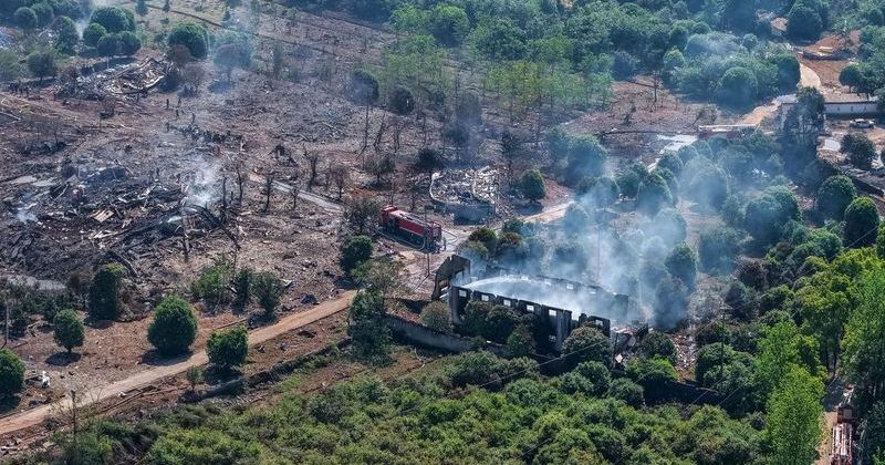 Hunan'daki Havai Fişek Fabrikası Patlaması Sonrası Üretim Durduruldu