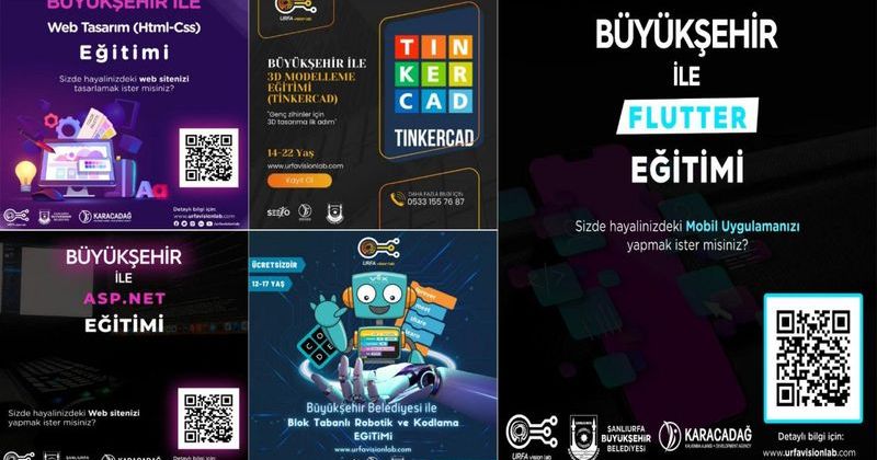 Şanlıurfa Büyükşehir, Gençlere Yazılım ve Teknoloji Eğitimleri Sunuyor