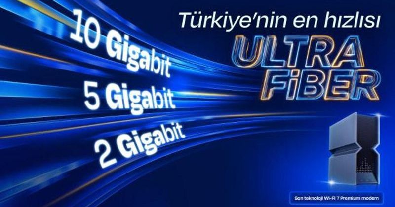 Turkcell Superonline UltraFiber ile 10 Gbps’ye Kadar Ev İnternet Hızı Sunuyor