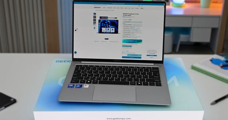 Geekom GeekBook X14 Pro: 2.8K OLED Ekranlı İnce ve Güçlü Ultrakompakt Ultrabook