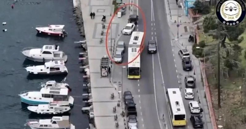 Beykoz'da Dron Destekli Trafik Denetiminde 58 Araca 190 Bin Lira Ceza Kesildi