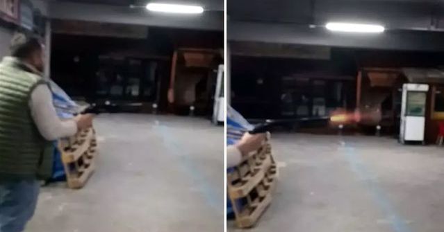 Zonguldak Devrek'te Pompalı Tüfekle İş Yeri Saldırısı Kamerada