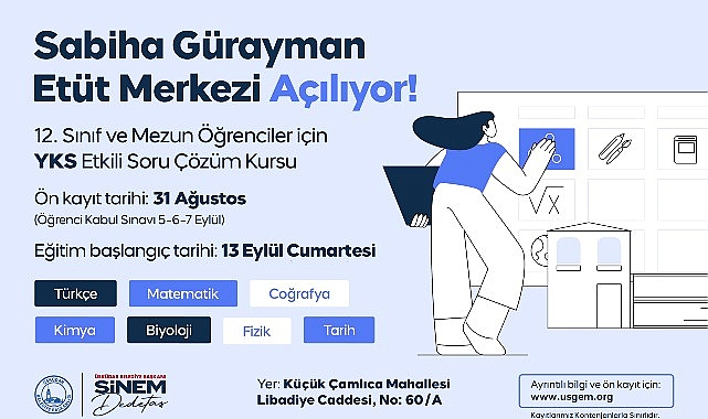 Üsküdar Belediyesi “Sabiha Gürayman Etüt Merkezi