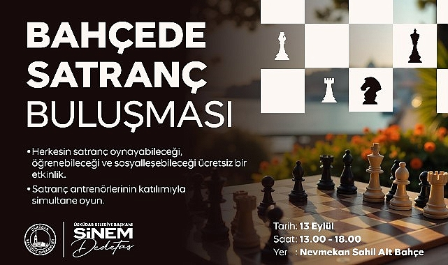 Üsküdar'da “Bahçede Satranç Buluşması