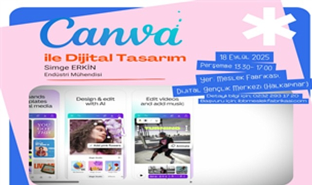 Dijital Gençlik Merkezi'nde ″Canva″ eğitimi başlıyor