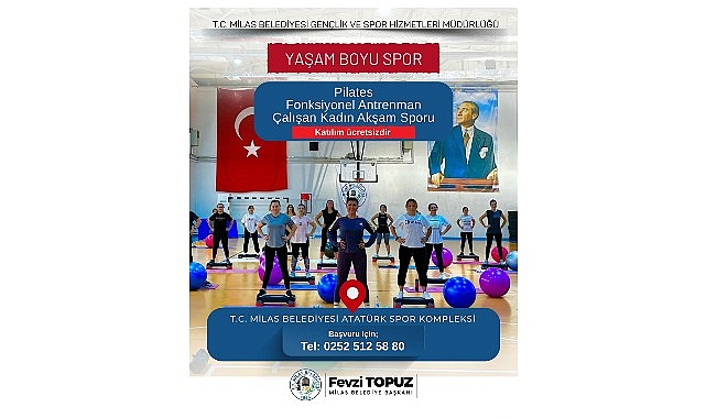 ″Yaşam Boyu Spor″ Programına Kayıtlar Devam Ediyor