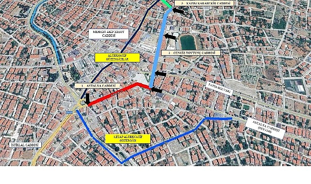 Büyükşehir'den Korkuteli'nde asfalt çalışması