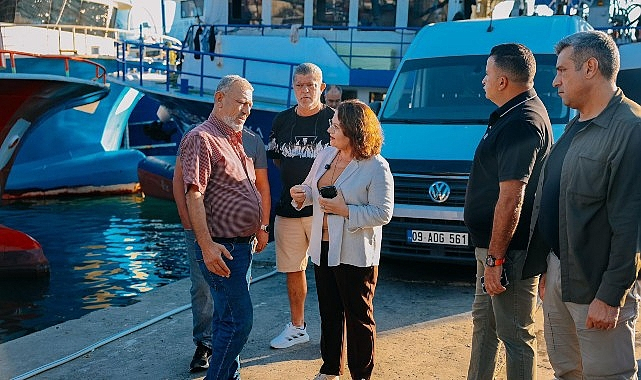 Başkan Hatice Gençay'dan Altınkum balıkçılarına ziyaret