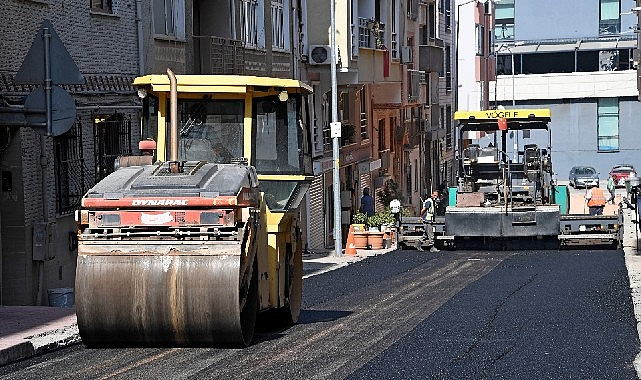 Osmangazi'de 160 ton asfalt döküldü