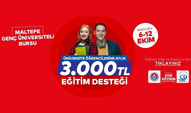 Maltepe Belediyesi'nden üniversite öğrencilerine 30 bin lira destek