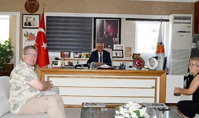 Finlandiya'lı Başkan'dan Başkan Topaloğlu'na ziyaret
