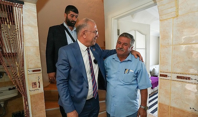 Gaziemir Belediyesi'nden yangında zarar gören evlere yardım eli