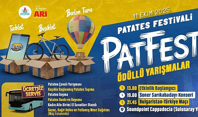 Patatesin Kalbi Nevşehir'de Patates Festivali
