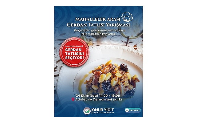 Balçova'da Unutulmuş Lezzet Gerdan Tatlısı ile Mahalleler Arası Tatlı Rekabeti Başlıyor!