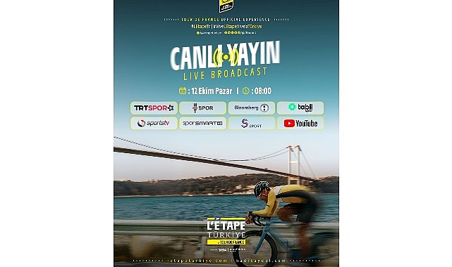 L'Étape Türkiye by Tour de France, 12 Ekim Pazar Günü Canlı Yayınla Ekranlarda