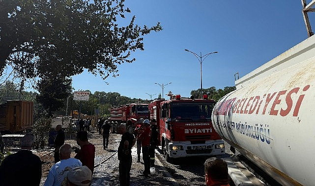 Tekirova'da korkutan yangın