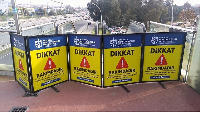 Kocaeli'de Kasım Ayında Yürüyen Merdiven Bakımları Başladı