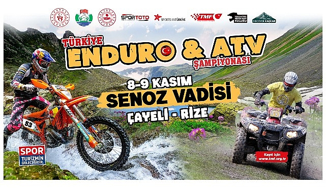 Senoz Vadisi Türkiye Enduro ve ATV Şampiyonasına Ev Sahipliği Yapıyor